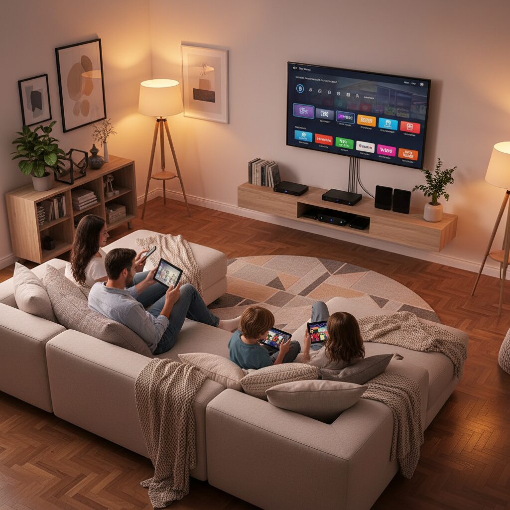 IPTV Multiroom: Die optimale L&ouml;sung f&uuml;r IPTV auf mehreren Ger&auml;ten im Haushalt &ndash; Vorteile, Einrichtung und Anbietervergleich